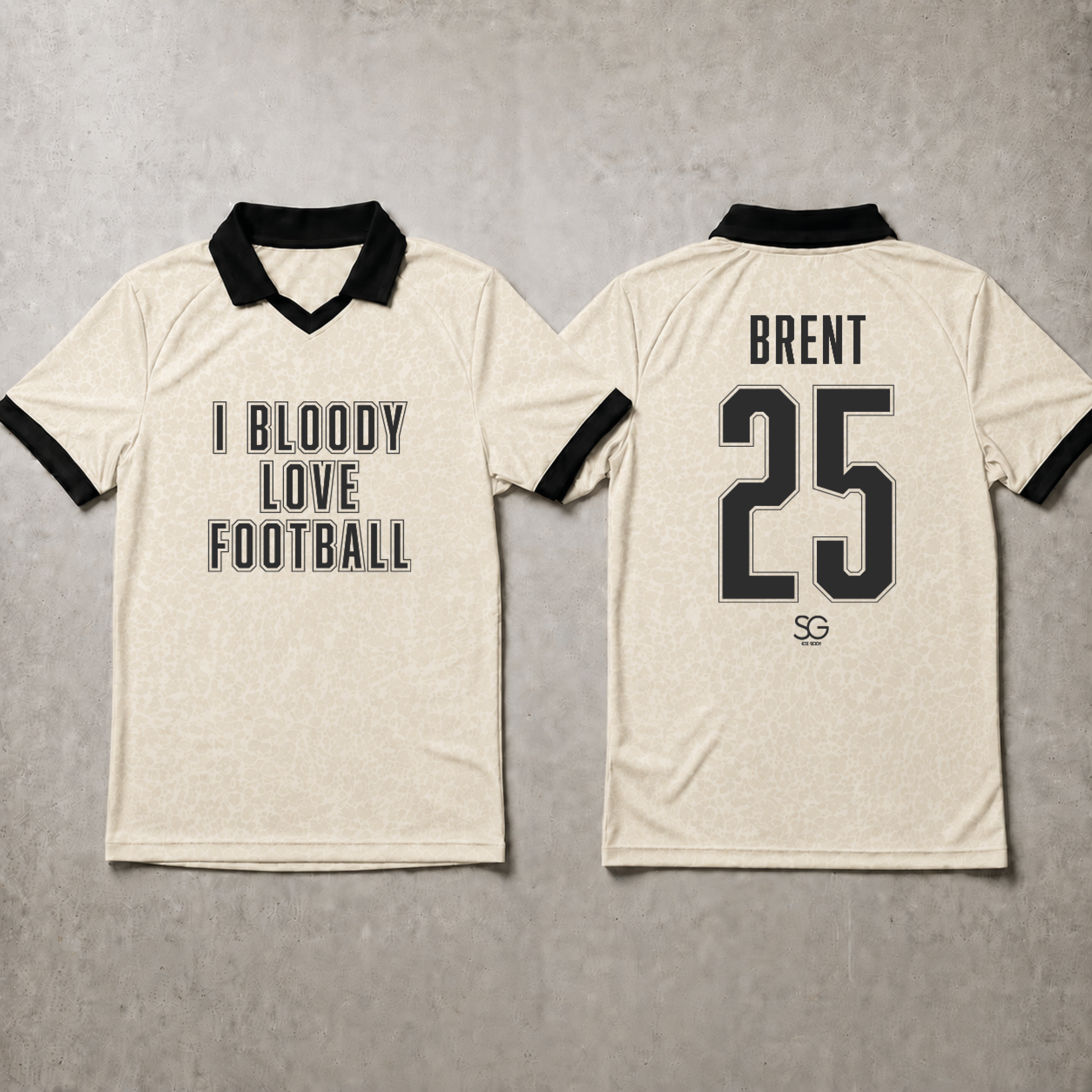 I BLOODY LOVE FOOTBALL SHIRT