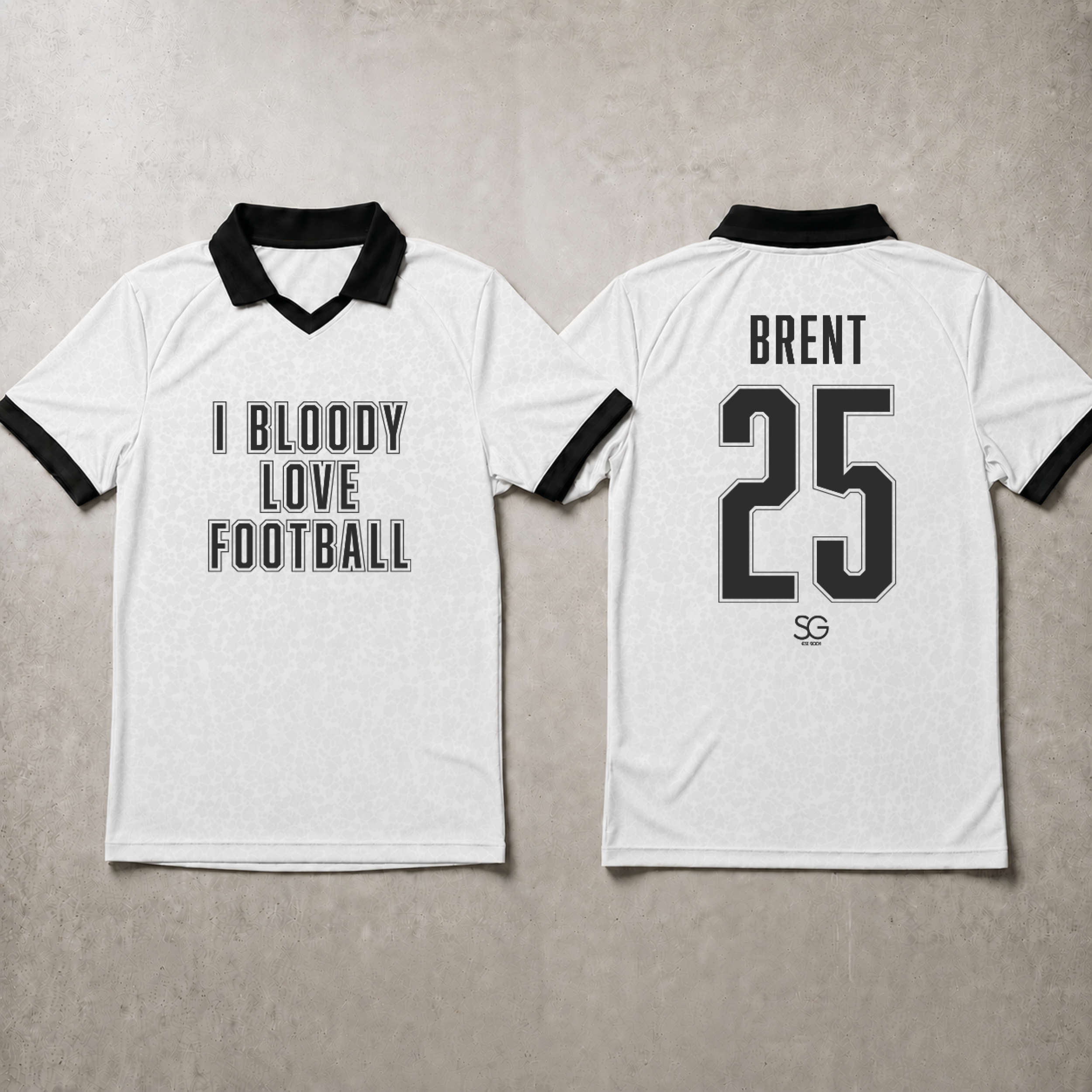 I BLOODY LOVE FOOTBALL SHIRT